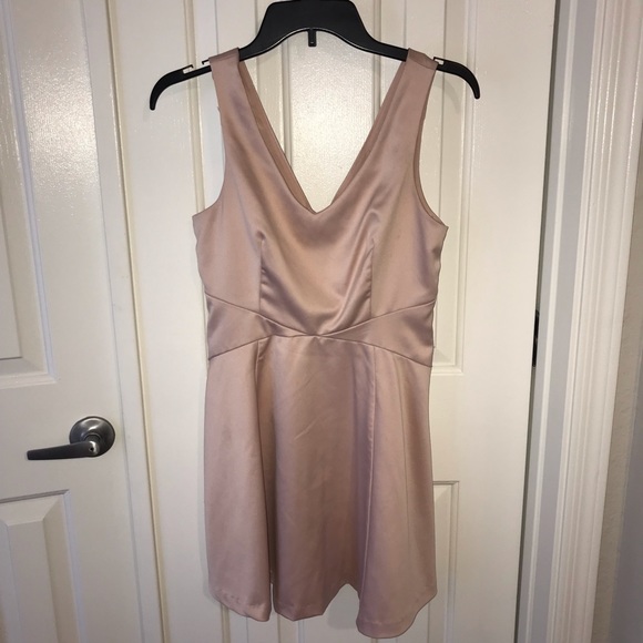 NWOT Blush pink satin-y dress - Picture 4 of 5